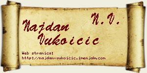Najdan Vukoičić vizit kartica